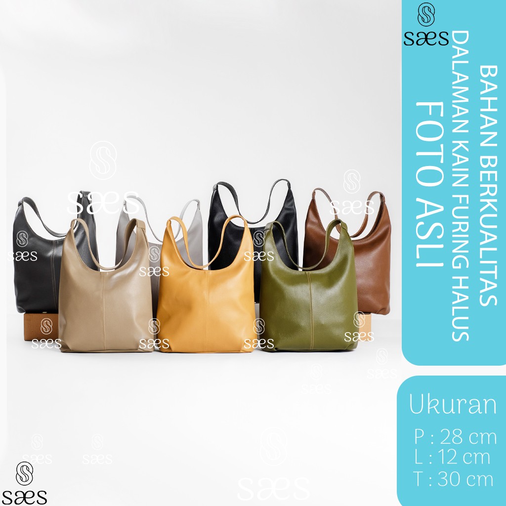 SAES - Akasia dan Lily Tas Wanita Hobo Bag Totebag Vintage Retro