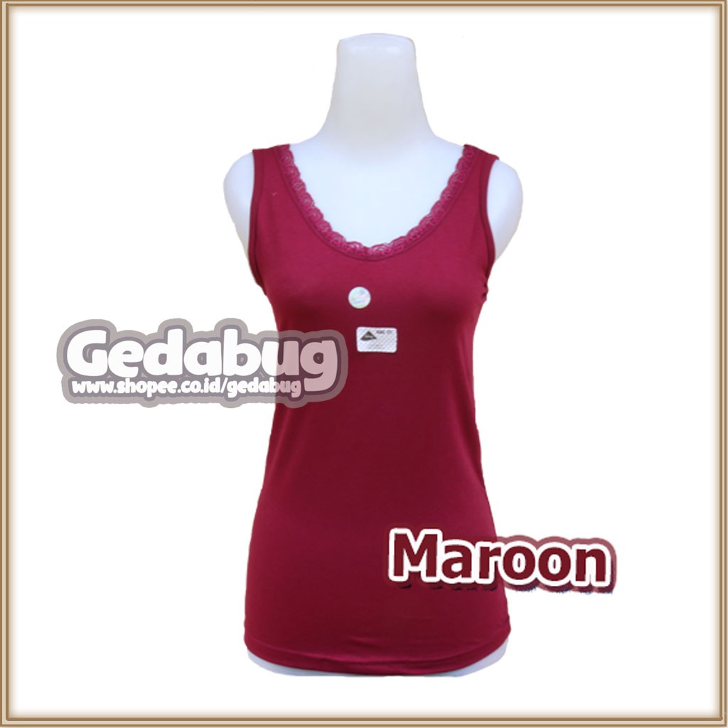 Tangtop Lutty RENDA LEBAR | Pakaian dalam wanita tank top warna - Gedabug