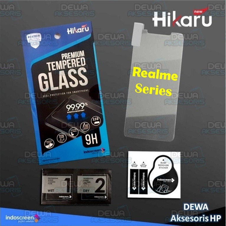 Tempered Glass Realme 3 2 Pro C1 X Hikaru By Indoscreen Premium