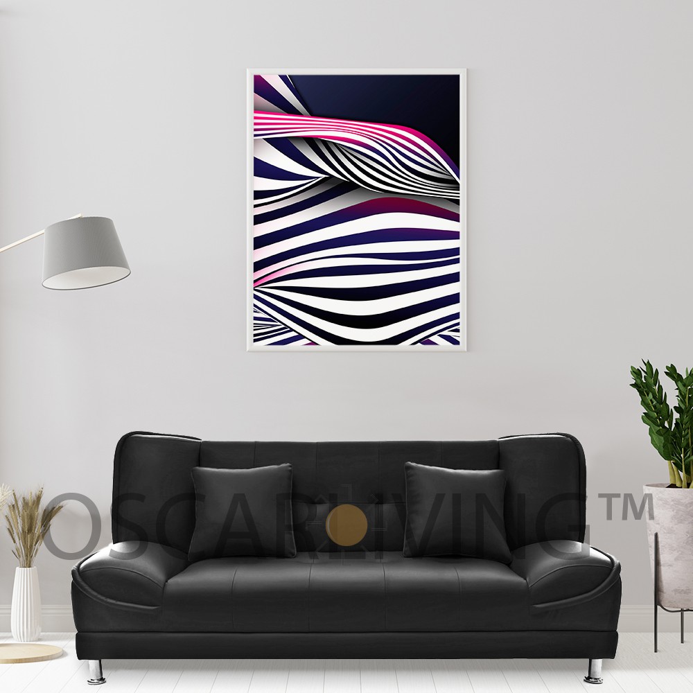 OLC Sofa Bed Nokia Hitam / Sofabed Minimalis [Khusus Jabodetabek]