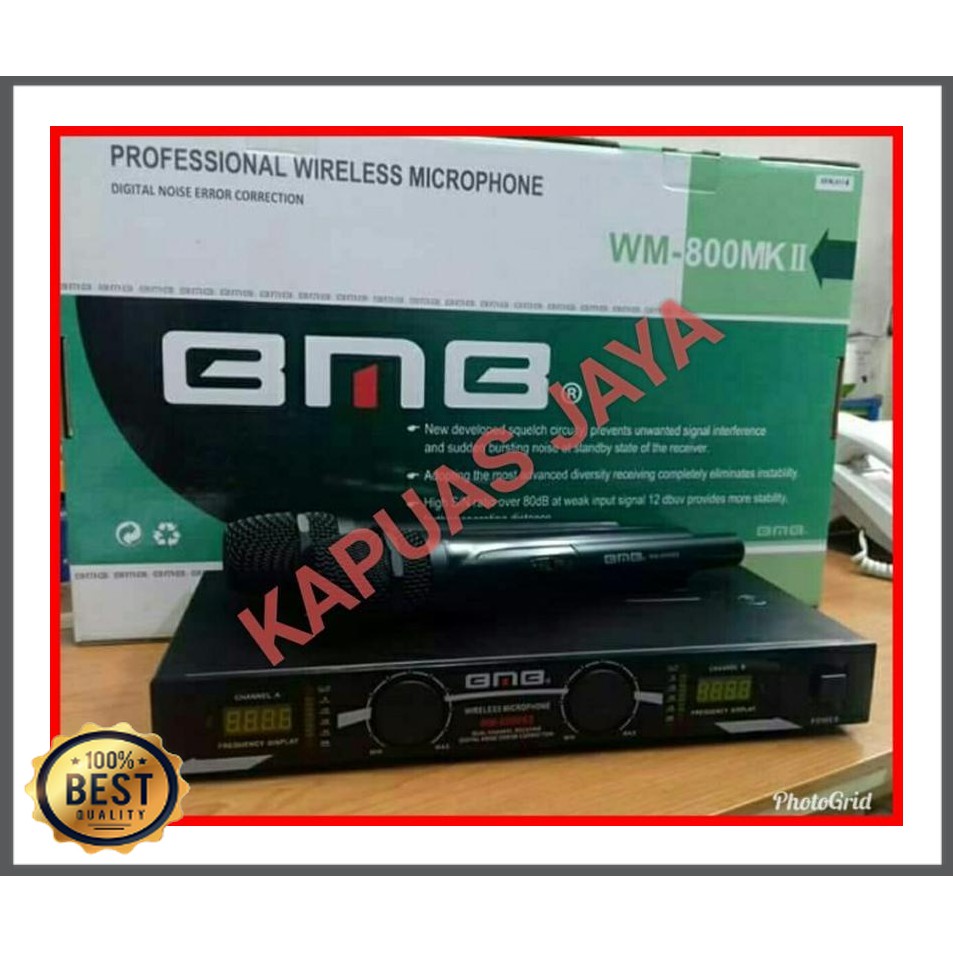 Mishad Shop -  Mic / Microphone Wireless BMB WM-800MK II Handheld GU-5117-2831