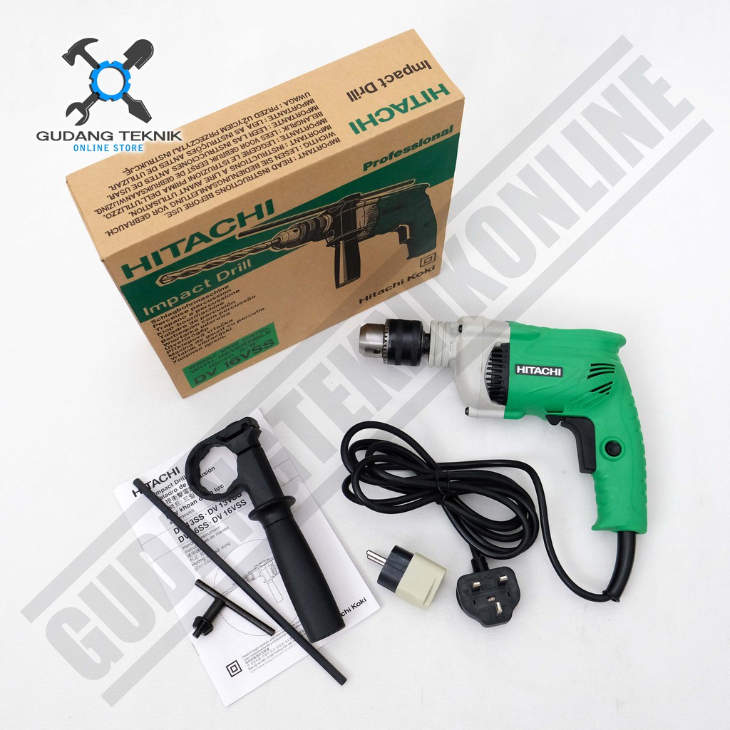 Mesin Bor Beton 16mm Hitachi DV 16VSS - Impact Drill 16mm Hitachi - Mesin Bor Listrik