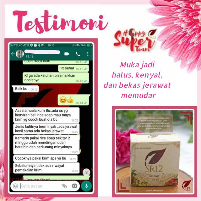 Rice Soap SR12 60 gr Sabun Beras Sabun Herbal Pembersih Wajah Kulit Berminyak Jerawat Sensitif