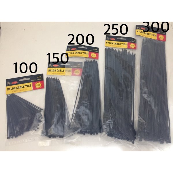 

Kabel Ties Tali Ripet Hitam Nylon Cable Tis Isi 100 Pcs Talities