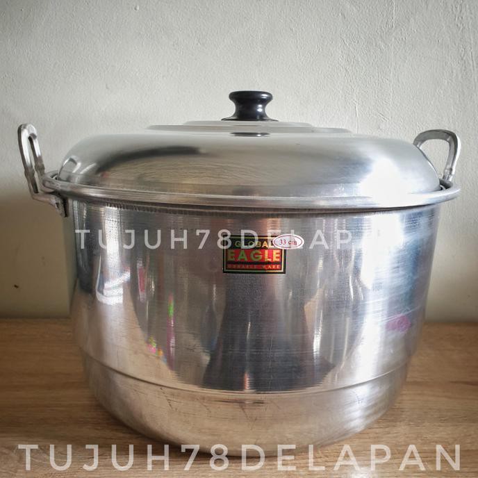 Panci Langseng Kukus 33cm / Dandang Kukus 33cm Global Eagle (GOJEK)