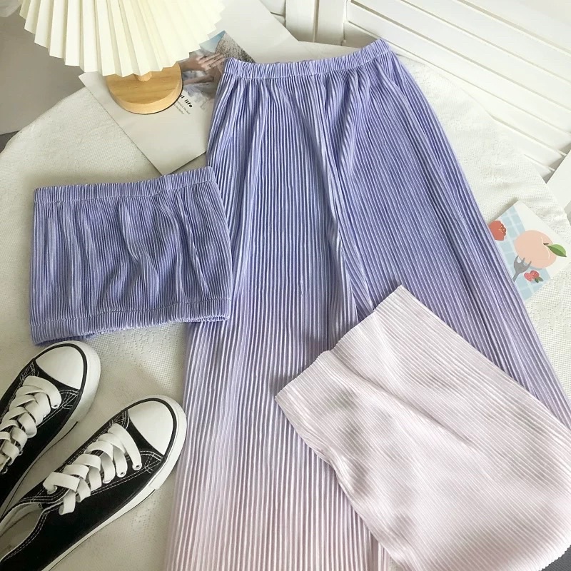 ONE SET KULOT KEMBEN 2PCS OMBRE IMPORT SETELAN CELANA BEBE MX543