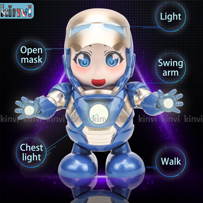 Dancing Robot Pepper Pots / Pajangan / Smart Dance Hero Music M153P