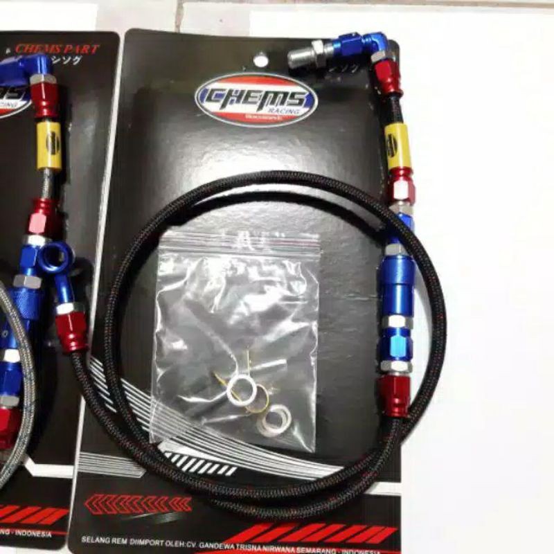 Selang Rem Depan Serat PSI Merk Chems 95cm Universal all motor
