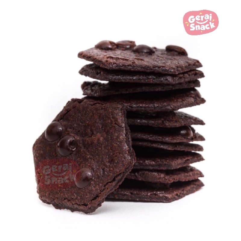 Krenies Brownies Kering Tipis Crunchy Cemilan Keluarga 60g