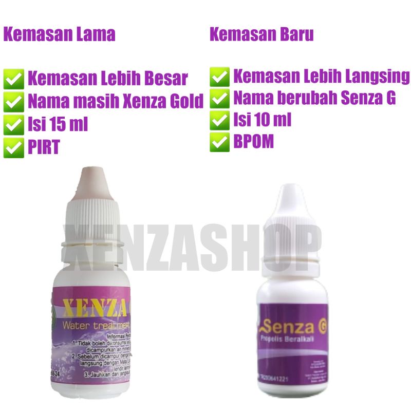Xenza gold dengan nama Senza G Mineral Alkali [ bisa COD ] Original Berkwalitas