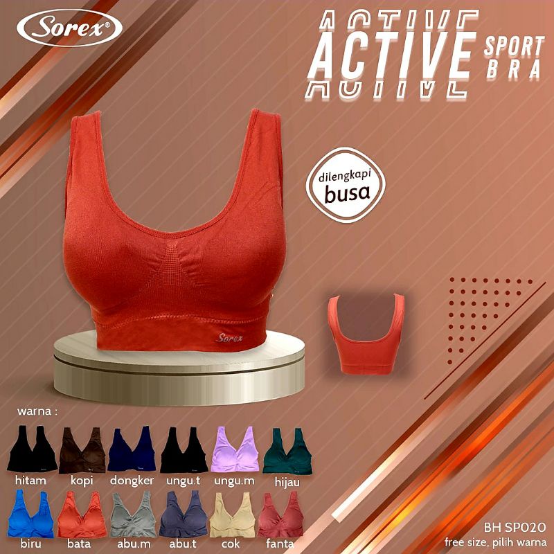 SPORT BRA SENAM OLAHRAGA SOREX SP 020 &amp; SP 021 NYAMAN