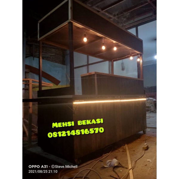 Gerobak kopi kekinian barista dll, gerobak angkringan