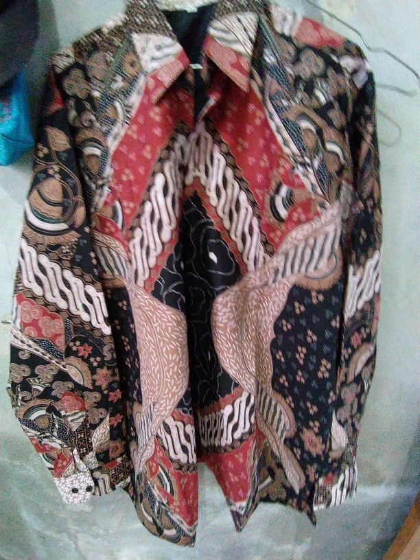 Baju Batik Pria Kemeja Lengan Panjang Furing Premium Modern Solo Pabrik Batik Aluna Bav008