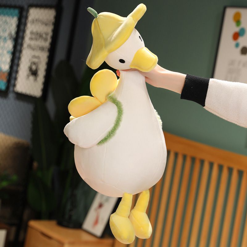 35/40/55cm Duck Doll Flower Duck Plush Toy Stuffed Animal Plush Toy Best Gift Kawaii Plushie Toy Simulation Funny Doll