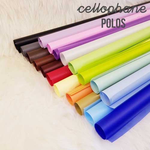 

Cellophane Polos Satu Warna Waterproof Kertas buket Bunga Florist Kado