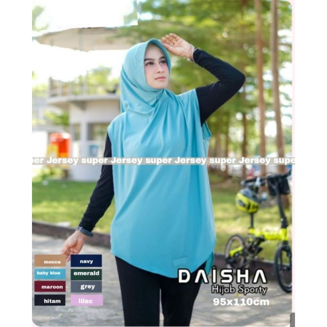 HIJAB SPORTY SYAR'I MUSLIMAH OLAHRAGA KHALISA JERSEY SUPER - ummiyunni hijab-4
