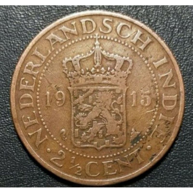 Uang Kuno Cent 2 1/2 Nederlandsch indie