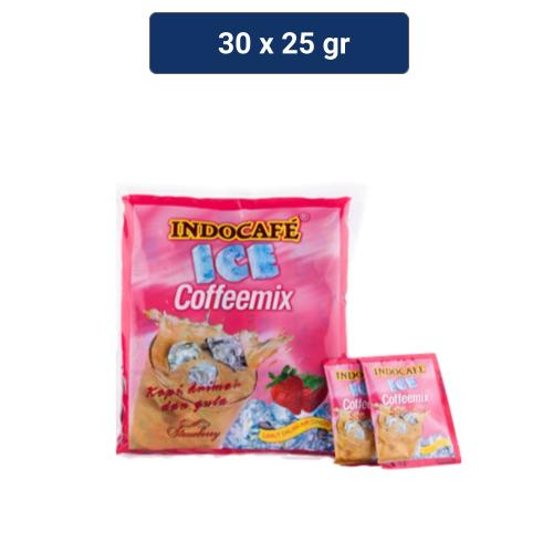 Indocafe Ice Coffeemix Strawberry Perforated 30 x 25gr