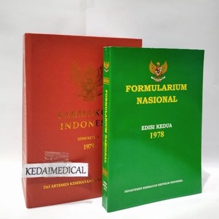 PAKET 2 BUKU FARMAKOPE EDISI 3 (FI 3) DAN FORMULARIUM NASIONAL (FORNAS)