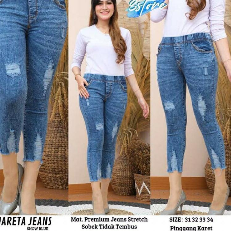 SIZE 28-42 MARETA JEGGING 7/9 MATT JEANS SNOW ▫ CFD.25Au22ᵞ