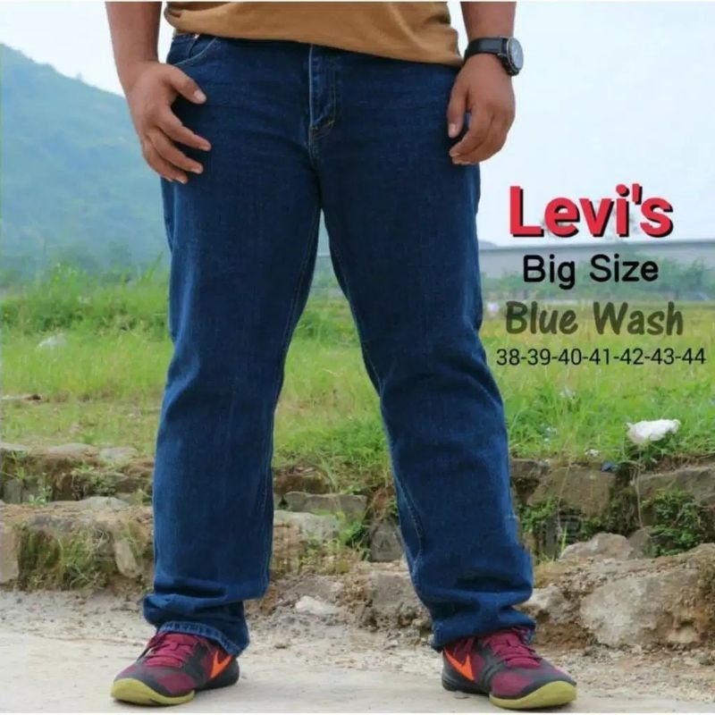 Celana Jeans Pria Big Size Jumbo ukuran 38 sampai 50 model standar