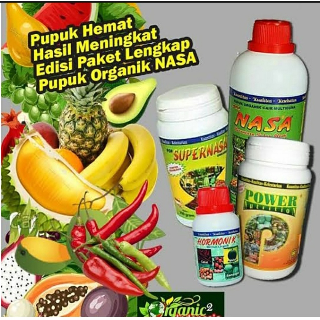Paket Poc Nasa 500cc Dan Hormonik 100cc - Pupuk perangsang buah - perangsang akar