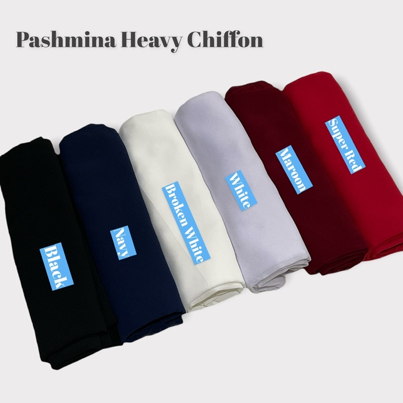 PASHMINA TURKISH HEAVY CHIFFON / Pashmina  Turkish PART II