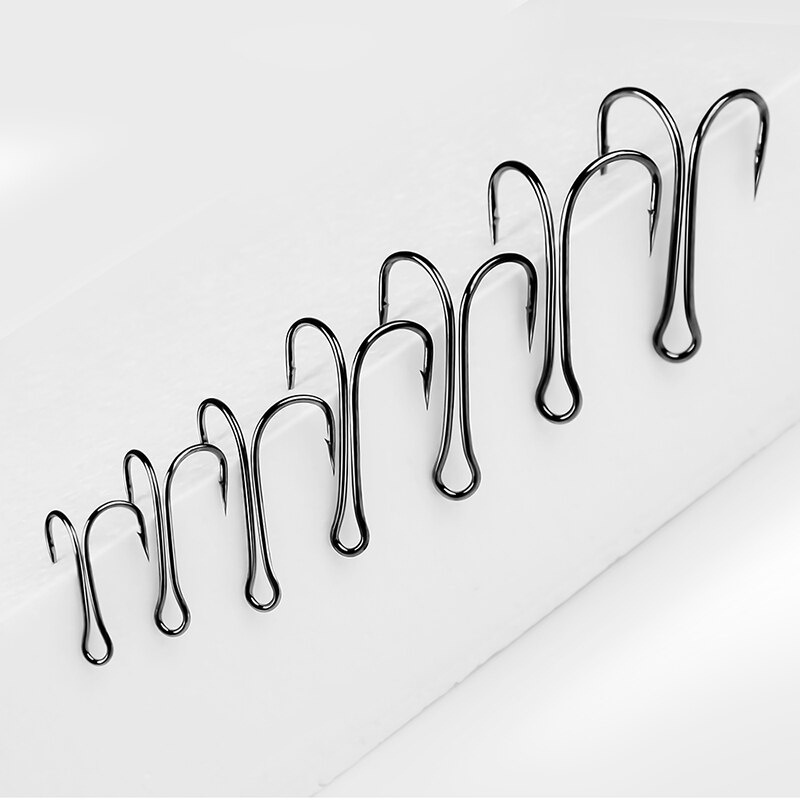 10PCS DOUBLE HOOK KAIL PANCING TERLARIS KAIL PANCING SOFTFROG STAINLESS STEAL UNTUK UMPAN CASTING