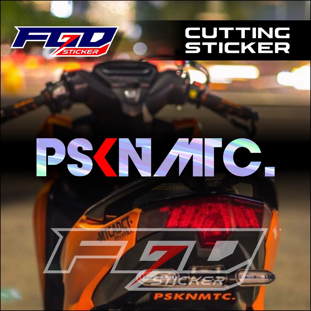 Cutting sticker - Sticker PSKNMTC pasukan matic PSKN MTC Stiker Original Schotlite Timbul Hologram G