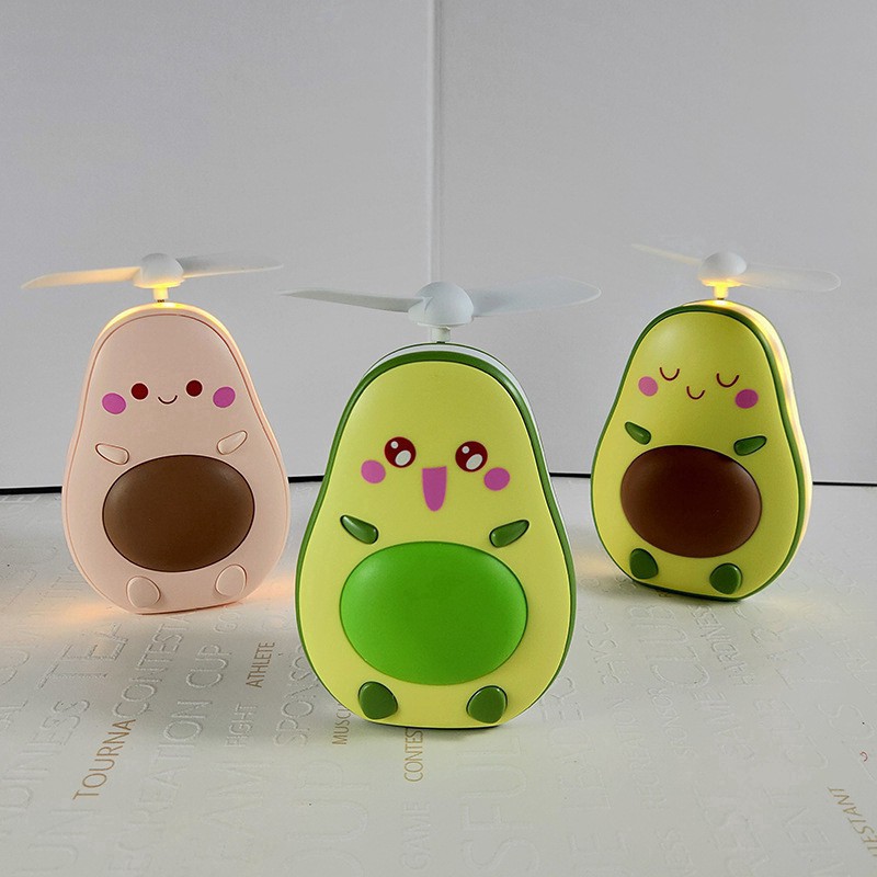 Avocado Mini Fan LED Kaca LED 3 in 1