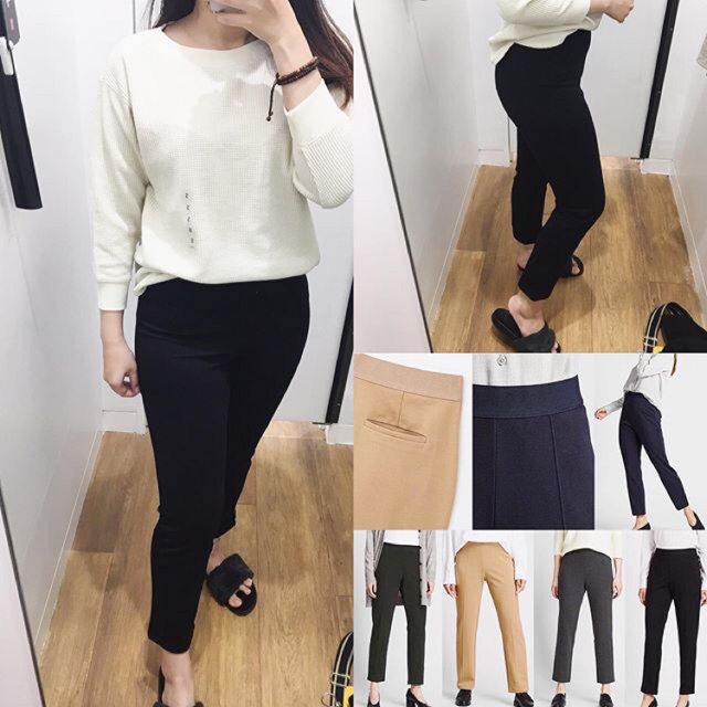 uniqlo slim ponte pants