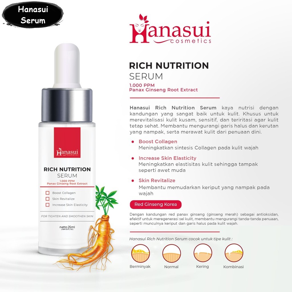 HANASUI RICH NUTRITION SERUM 25ML