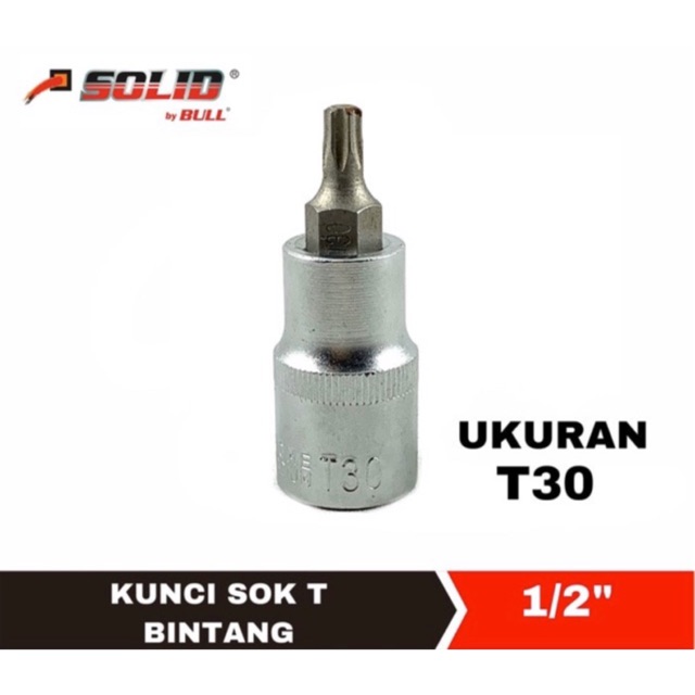 Kunci Sok Bintang Kunci Shock Bintang Solid T30