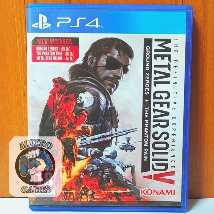 Metal Gear Solid V PS4 Kaset Metalgearsolid 5 Ground Zeroes + The Phantom Pain Playstation PS 4 5 CD BD Game Games PS4 PS5 Zero MGS Groundzeroed phantompain thephantompain MGSV MGS5 edition the definitive experience