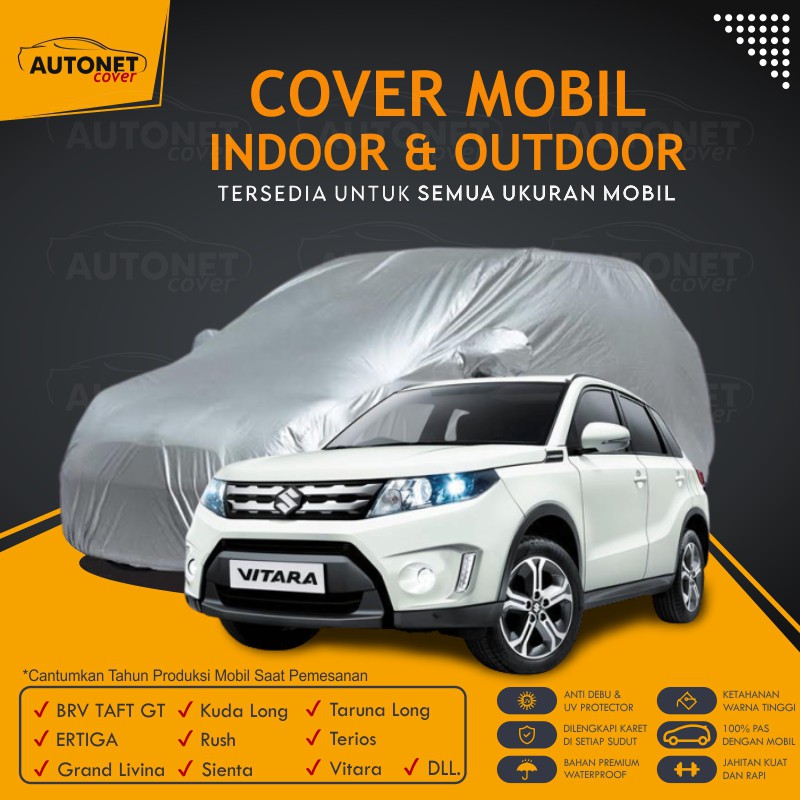 Body Car Cover Suzuki Vitara Autonet Cover Waterproof Selimut Pelindung hujan Taruna Long Terios