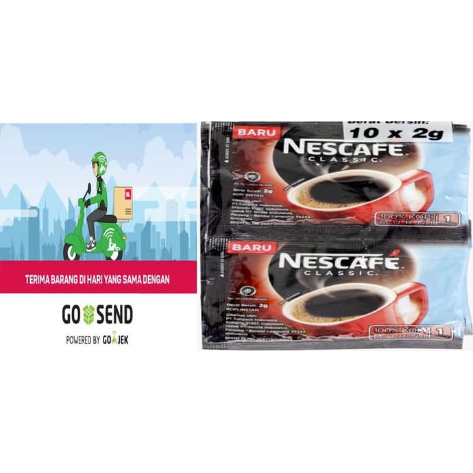 

Kopi Nescafe Classic Sachet (isi 10)