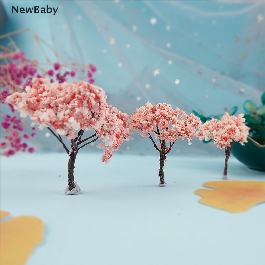 NewBaby Cherry Tree Garden Decorations Miniatures Micro Landscape Crafts Accessories ID