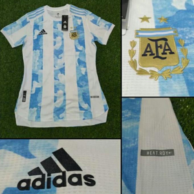 Jersey Bola Argentina Home 2020/2021 Player Issue Top Quality - Size, S Berryirwanshyah