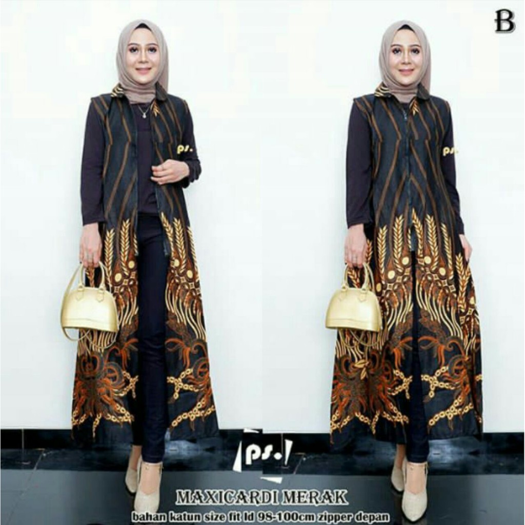 GROSIR BATIK MAXI CARDI MERAK