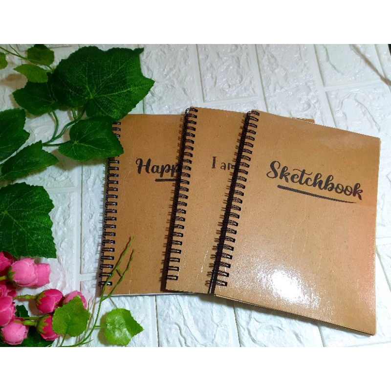 

sketchbook A5 B5 100 halaman free custom nama