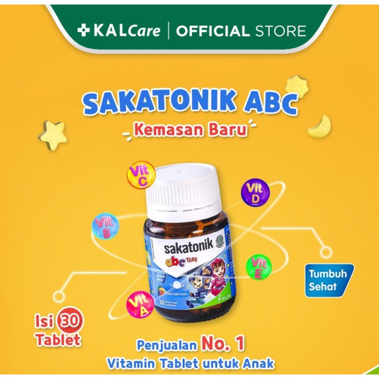 SAKATONIK ABC ANGGUR ISI 30 TABLET HISAP RASA GRAPE