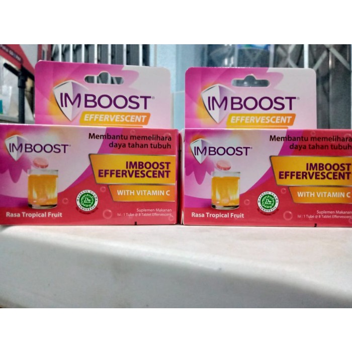 TUBUH-KEKEBALAN-SISTEM- IMBOOST EFFERVESCENT ISI 8 JERUK GRAPE TROPICAL FRUIT - TROPICAL FRUIT