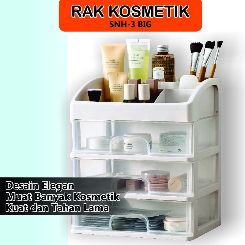 Rak Kosmetik Mini Rak Serbaguna Rak Kosmetik Bahan Plastik SNH-3