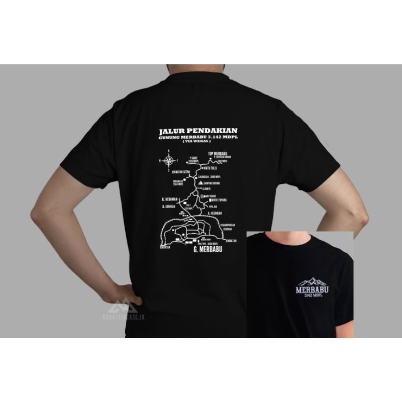 Kaos merbabu /pendaki gunung