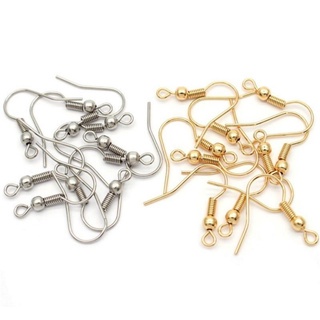 KAITAN ANTING / EARRING HOOK WITH BALL / CANTOLAN ANTING / BAHAN ANTING NICKEL &amp; MAS / ANTING GANTUNG / VARIASI ANTING MOTE