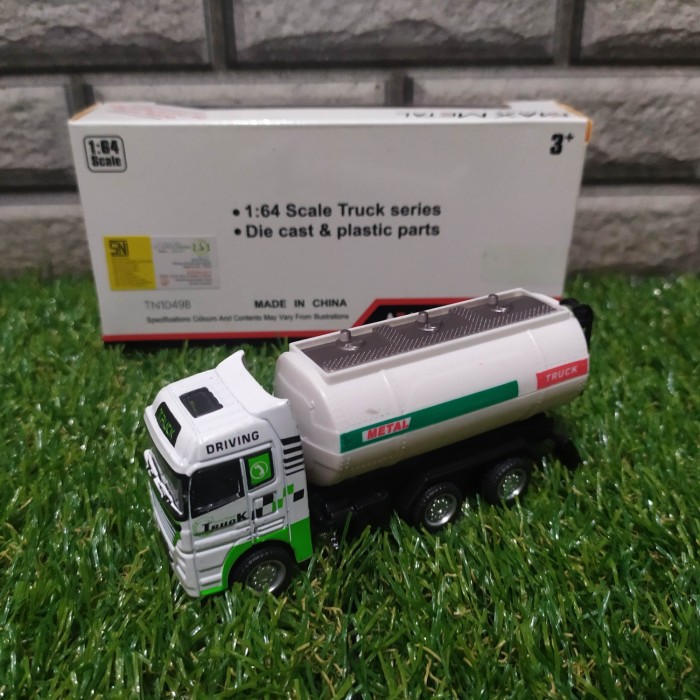 diecast truk tangki mainan anak - miniatur truk tangki
