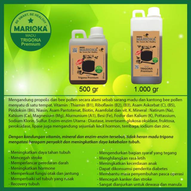 

Madu Alami MARIOKA Trigona Premium