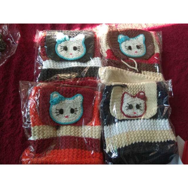 TERMURAHHHH tas ransel rajut helokity /tas anak TK_SD /tas lucuu