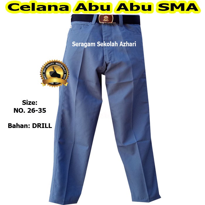 Celana Sekolah SMA Abu Abu-Celana SMA-Celana Seragam SMA-Seragam SMA-Seragam Sekolah SMA
