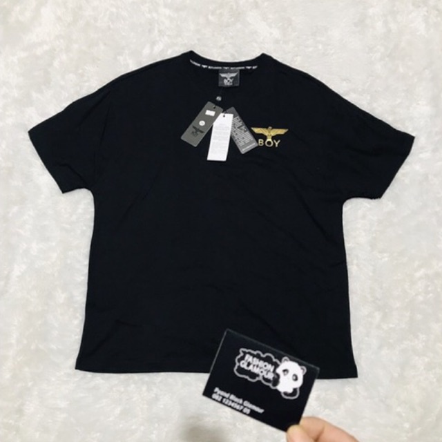 BOY20 KAOS BOY LONDON WINGS GOLD IMPORT PRIA WANITA ASIA EROPA KOREA